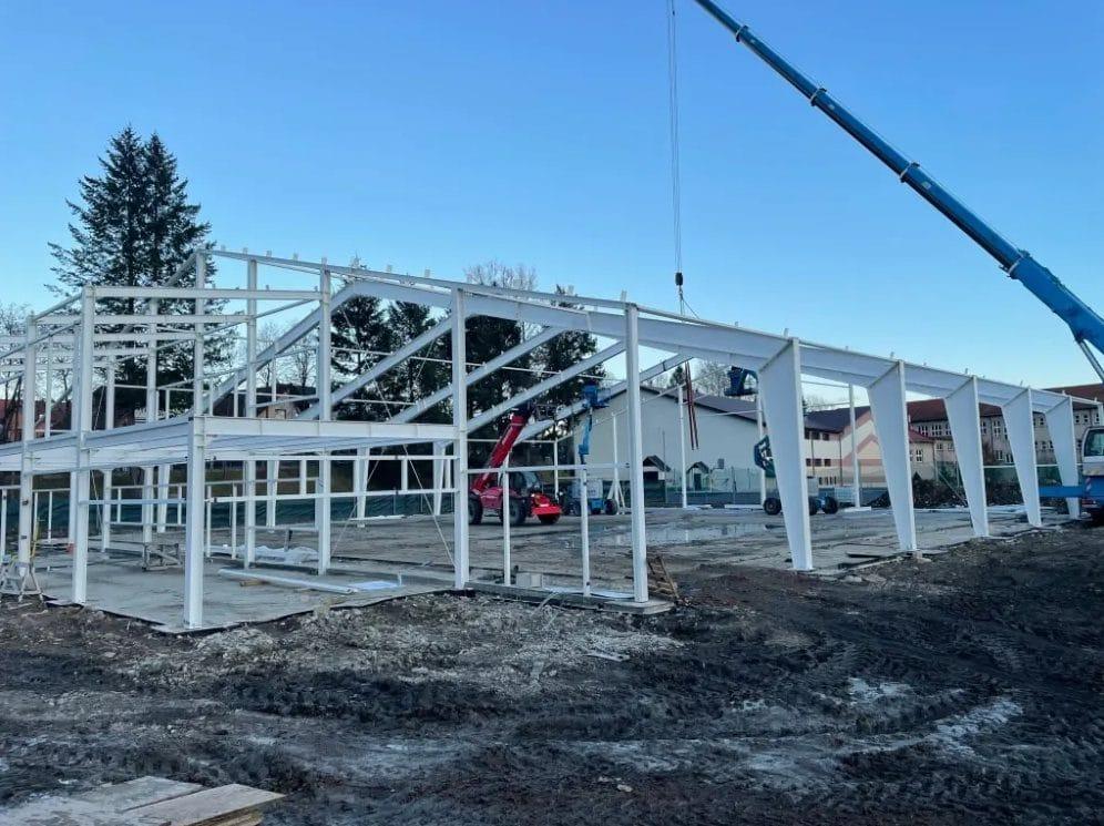 Tenisová hala · Tvrdošín — Oceľová konštrukcia